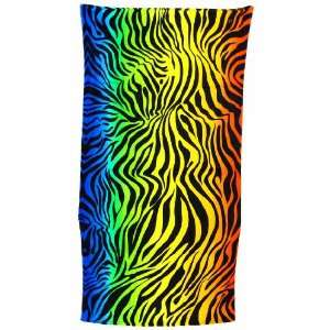  Rainbow Zebra Striped Beach Towel 60 X 30 Home 