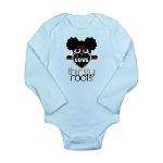 Lil Girl Afro Puffs Long Sleeve Infant Bodysuit