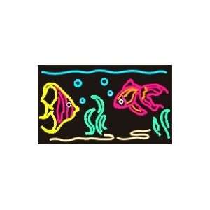  Tropical Fish Scene Neon Sign Patio, Lawn & Garden