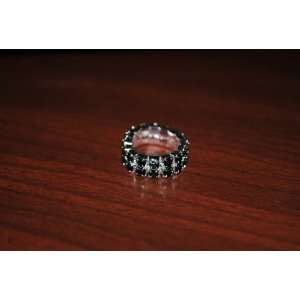   Bling Crystal Black & Silver Colors Toe Ring! Women or Teen: Jewelry