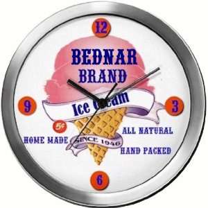  BEDNAR 14 Inch Ice Cream Metal Clock Quartz Movement 
