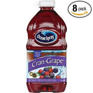 Ocean Spray Cranberry Grape Juice, 64 Ounce (Pack of 8):  