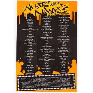  Whats My Name?   Party / College Poster   24 X 36