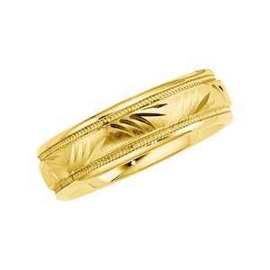  Size 03.00 14K Yellow Gold Design Band Jewelry