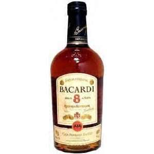  Bacardi Rum 8 Year Old 80@ 1 Liter: Grocery & Gourmet Food