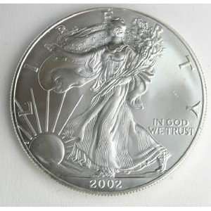  2002 US MINT AMERICAN SILVER EAGLE $1 DOLLAR UNC COIN 