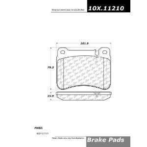  Centric Parts, 102.11210, CTek Brake Pads Automotive