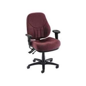 Deep molded seat and back of this high back multi task chair provide 