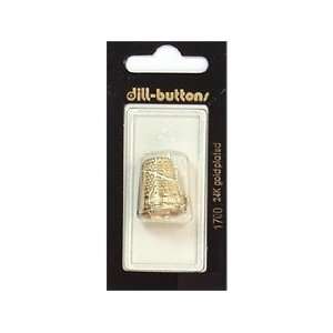  Dill Buttons 20mm Charm Gold Thimble 1 pc (6 Pack): Pet 