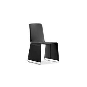   Modern Nova Leatherette Dining Chair   Black   102110: Home & Kitchen