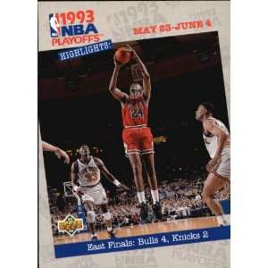  1993 upper Deck Buls vs Knicks east finals # 190: Sports 