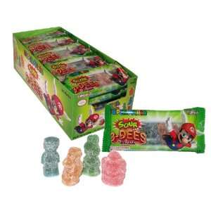 Super Mario 3 Dee Sour Gummy Display Box (Pack of 24):  