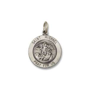  Saint Michael Sterling Silver with Antique Finish Medal 3 