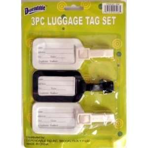  3 Piece Luggage Tags Case Pack 48: Everything Else