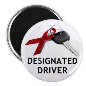 December Drunk Driving Prevention Designated Driver 2.25 inch Fridge 