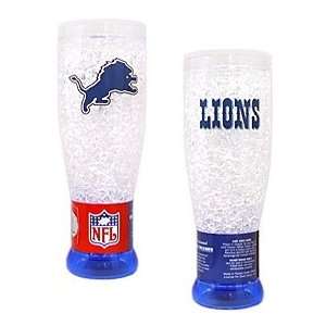  Detroit Lions Crystal Pilsner Glass: Sports & Outdoors