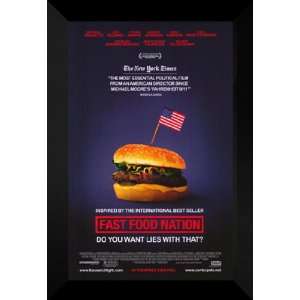  Fast Food Nation 27x40 FRAMED Movie Poster   Style A: Home 