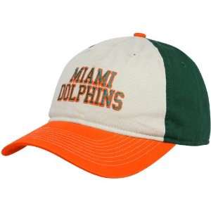   Reebok Miami Dolphins Aqua Coral Cream Wildcard Adjustable Slouch Hat