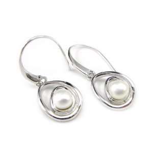  Earrings silver Perla white. Jewelry