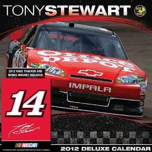 Time Factory Tony Stewart 2012 12 Month 12 X 12 Calendar With Magnet 