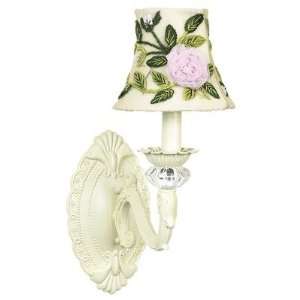  One Arm Ivory Turret Wall Sconce