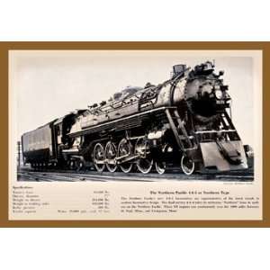  Northern Pacific 12X18 Art Paper with Gold Frame