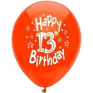  Happy 13th Birthday Balloons (8 Count): Health & Personal 
