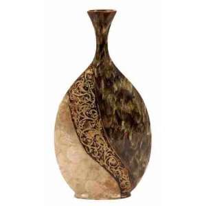  Loft Small Scale Ceramic/Capiz Shell Vase: Home & Kitchen