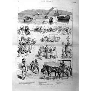  1885 H.M.S. Agamemmon Colombo Harbour Ceylon Ships: Home 