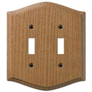  Country Oak   2 Toggle Wallplate: Home Improvement