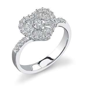  18kt Heart Diamond Ring Jewelry