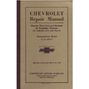 1931 CHEVROLET CAR TRUCK Shop Service Repair Manual
