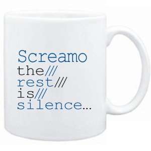  Mug White  Screamo the rest is silence  Music Sports 