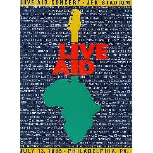  MADONNA / BOB DYLAN 1985 LIVE AID CONCERT PROGRAM BOOK 