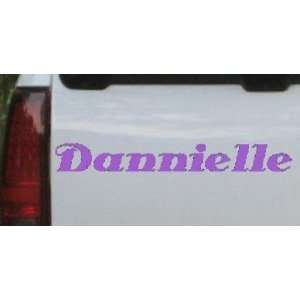  Purple 8in X 1.1in    Dannielle Name Decal Car Window Wall 