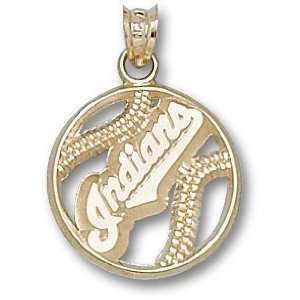    Cleveland Indians Pierced Bball Charm/Pendant