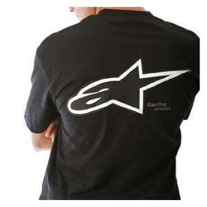  Alpinestars Logo Astar T Shirt   Medium/Black: Automotive