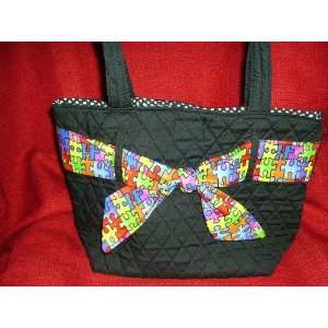  Autism Awareness Purse with Puzzle Sash: Everything Else