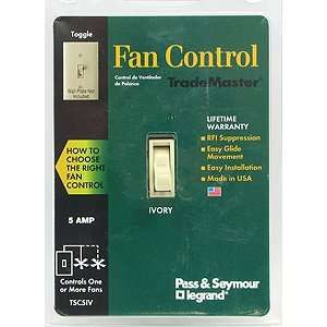  TradeMaster 5A Toggle Fan Speed Control in Ivory
