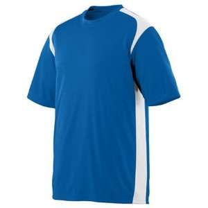 Augusta Wicking/Antimicrobial Gameday Custom Soccer Crew ROYAL/ WHITE 