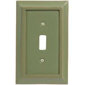  Green Wood   1 Toggle Wallplate   CLEARANCE SALE: Home 