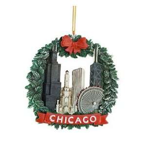  City of Chicago Resin Wreath Ornament