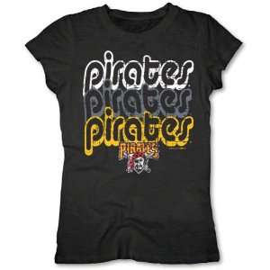 Pittsburgh Pirates Black Girls Crewneck T Shirt  Sports 