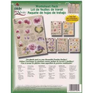  1006 Cabbage Roses One Stroke Reusable Painting Teaching 