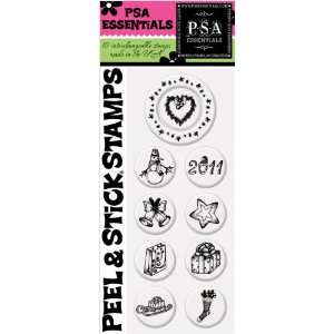  PSA Essentials Peel & Stick Stamps, Vintage Snowman Arts 