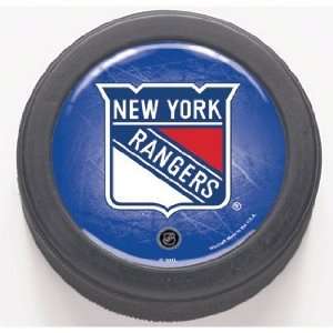 NEW YORK RANGERS Domed Regulation Size HOCKEY PUCK with Team Colors 