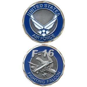 U.S. Air Force F 16 Fighting Falcon Challenge Coin 