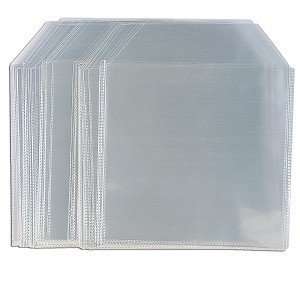  50 Piece Plastic CD/DVD Sleeves (Clear): Electronics