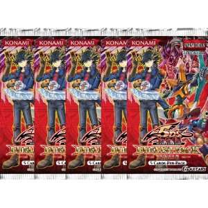  YuGiOh 5Ds Yusei 2 Duelist Booster Pack Lot (5 Pack Lot 