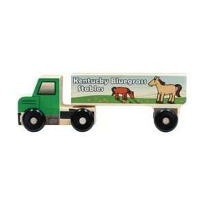  Wood Semi Truck Toy   Horses: Toys & Games